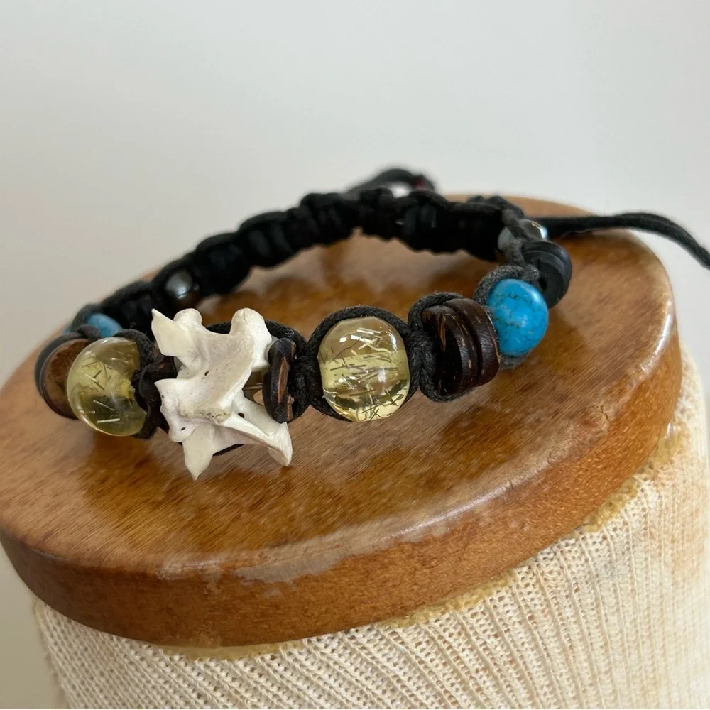 Handmade Ethnic Woven Bead Bracelet
